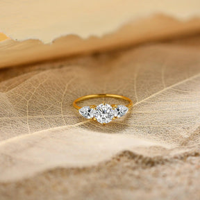 Anel Radiante com Moissanite - Sundian