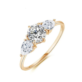 Anel Radiante com Moissanite - Sundian