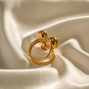 Anel Triplo Banhado a Ouro 18k - Sundian - Sundian