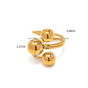 Anel Triplo Banhado a Ouro 18k - Sundian - Sundian