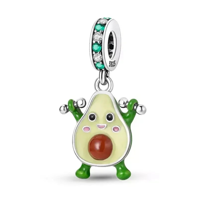 Charm de aguacate en forma