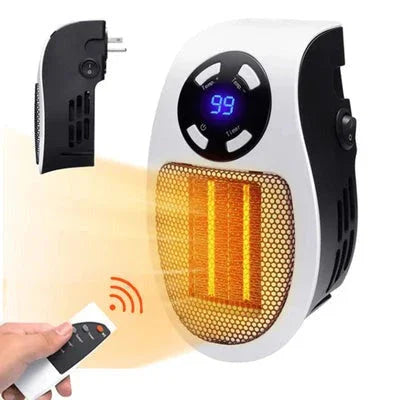 Aquecedor Elétrico Portátil para Tomada com Controle Remoto - WarmEase - Sundian