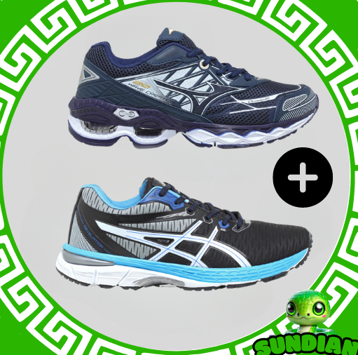 Compre 1 leve 2 Tênis Mizuno Wave 20 Pro + Asics Revelation