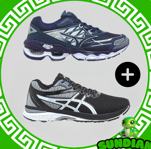 Compre 1 leve 2 Tênis Mizuno Wave 20 Pro + Asics Revelation