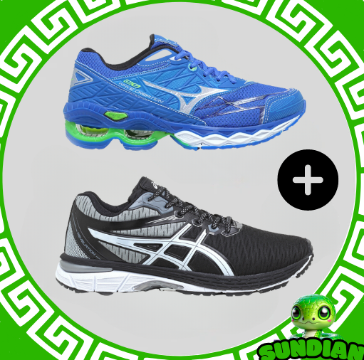 Compre 1 leve 2 Tênis Mizuno Wave 20 Pro + Asics Revelation