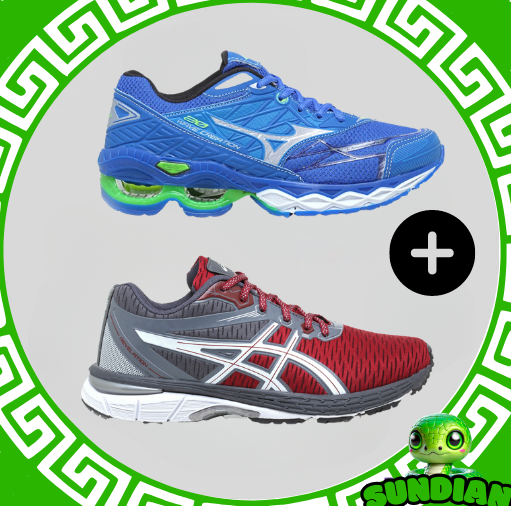 Compre 1 leve 2 Tênis Mizuno Wave 20 Pro + Asics Revelation