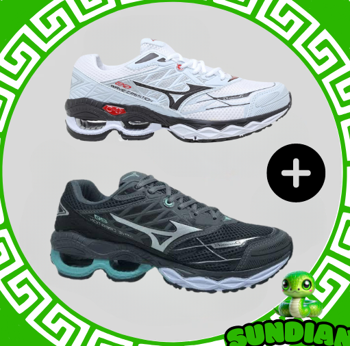 Compre 1 leve 2 Tênis Mizuno Wave Creation 20