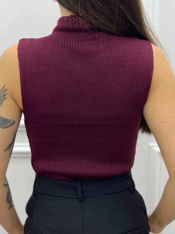 Basic Ribbed Knit Tank Top