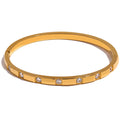 Bracelete Luxury Com Zircônias Banhado em Ouro 18k