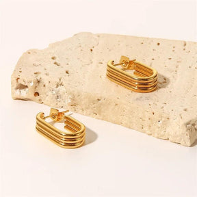 Brinco Triplo Banhado a Ouro 18k - Sundian - Sundian