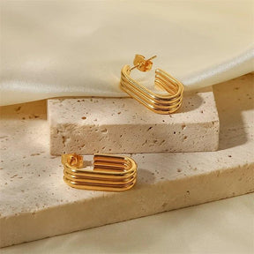 Brinco Triplo Banhado a Ouro 18k - Sundian - Sundian