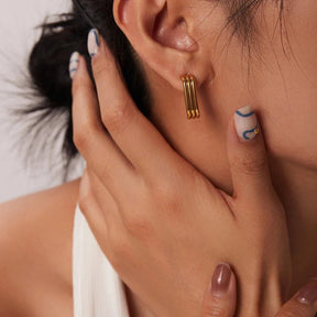 Brinco Triplo Banhado a Ouro 18k - Sundian - Sundian