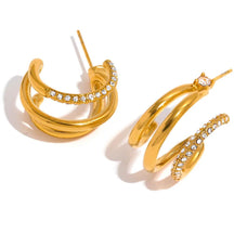 Brinco Argola Triplo Banhado a Ouro 18K - Sundian - Sundian