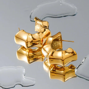 Brinco Bamboo Banhado em Ouro 18K - Sundian - Sundian