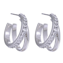 Brinco Duplo com Zircônias Banhado a Ouro 18k - Sundian - Sundian