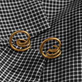 Brinco Geométrico Banhado a Ouro 18K - Sundian - Sundian