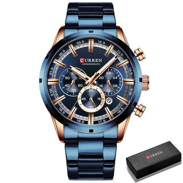 Relógio Masculino Curren + Caixa Brinde – Simplesmente irresistível