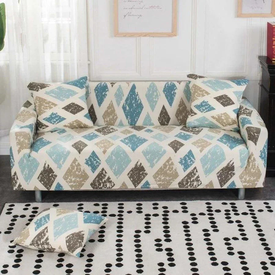Printed Spandex Sofa Cover - 2 or 3 Seats