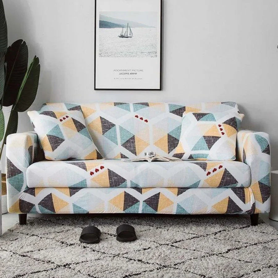 Printed Spandex Sofa Cover - 2 or 3 Seats