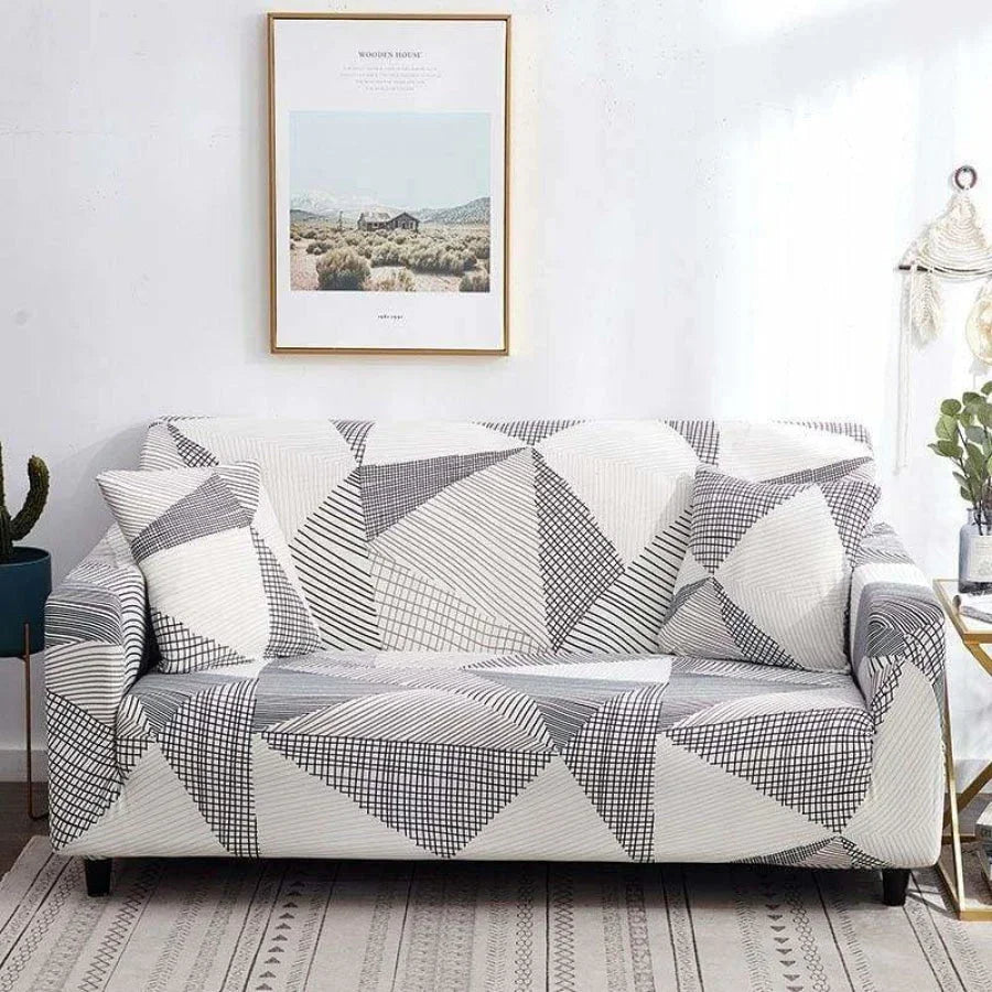 Printed Spandex Sofa Cover - 2 or 3 Seats