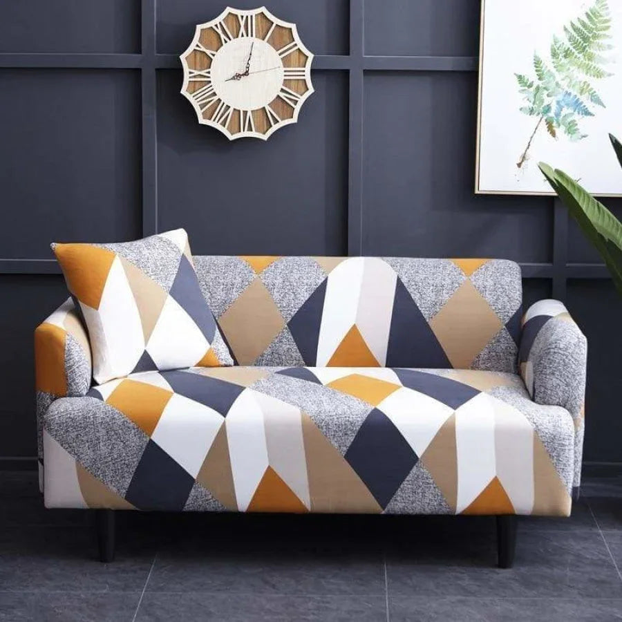 Printed Spandex Sofa Cover - 2 or 3 Seats