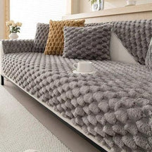 Plush and Non-Slip Winter Sofa Cover