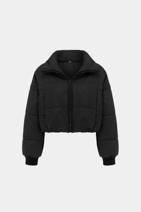 Casaco Puffer Feminino Inverno com Zíper – Toque suave e visual encantador
