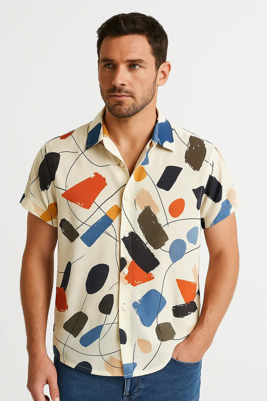 Camisa Elegante Holeday – Design moderno com toque clássico