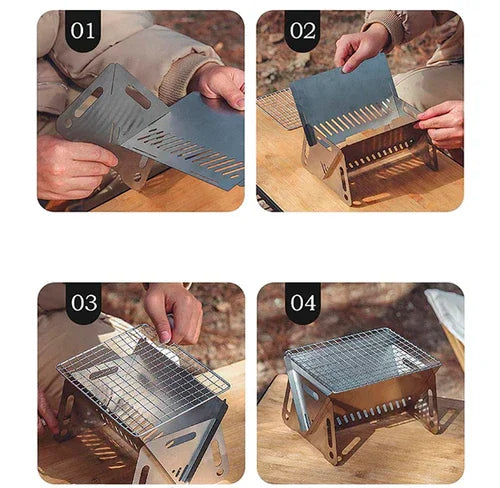 Multifunctional Portable Stainless Steel Barbecue - Grill Master