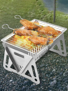 Multifunctional Portable Stainless Steel Barbecue - Grill Master