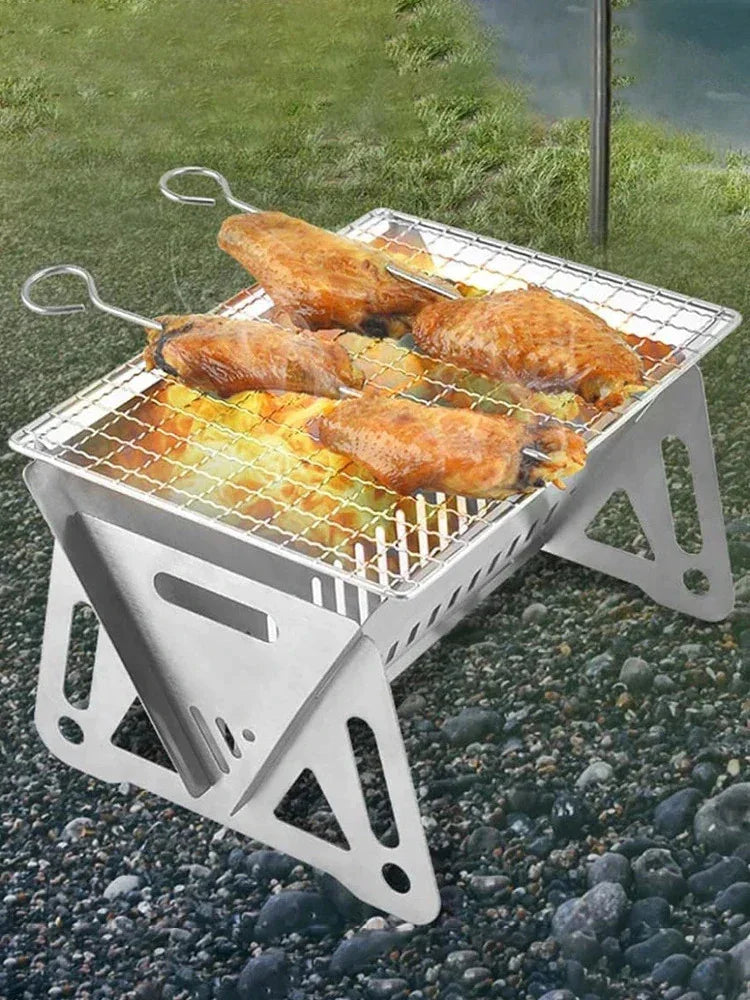 Multifunctional Portable Stainless Steel Barbecue - Grill Master