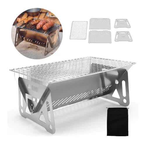 Multifunctional Portable Stainless Steel Barbecue - Grill Master