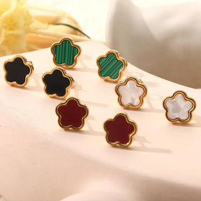 Colar e Pulseira Trevo - Brinde Brinco - Sundian - Sundian