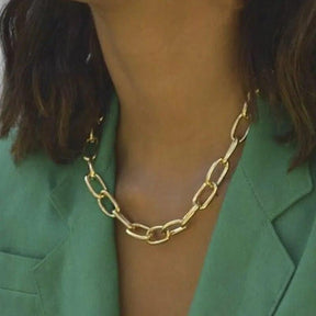 Colar Elos Banhado a Ouro 18k - Sundian - Sundian
