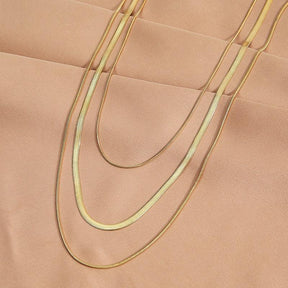 Colar Triplo Minimalista Banhado a Ouro 18k - Sundian - Sundian