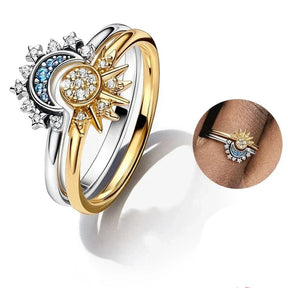 Conjunto Anel Sol e Lua - Sundian - Sundian
