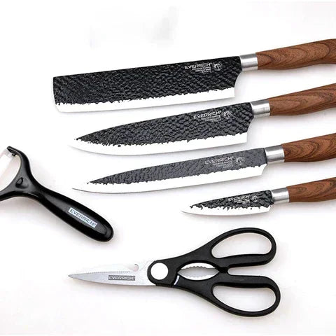6-Piece Forged Carbon Steel Knife Set