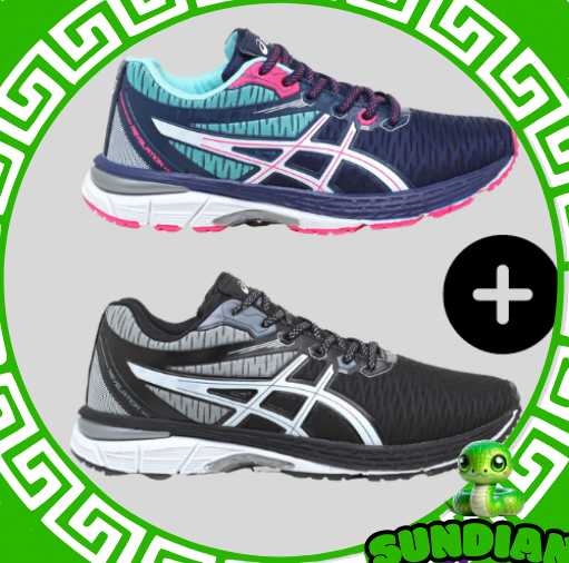 2 PARES Asics Revelation MASC e FEM COMPRE 1 LEVE 2