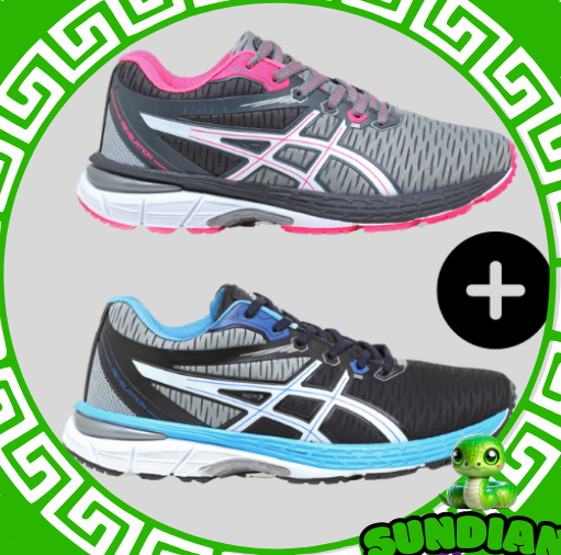 2 PARES Asics Revelation MASC e FEM COMPRE 1 LEVE 2