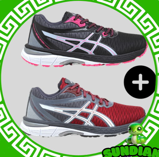 2 PARES Asics Revelation MASC e FEM COMPRE 1 LEVE 2