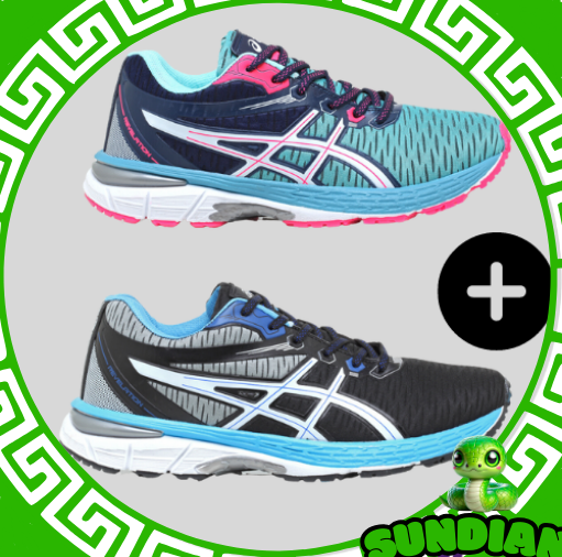 2 PARES Asics Revelation MASC e FEM COMPRE 1 LEVE 2