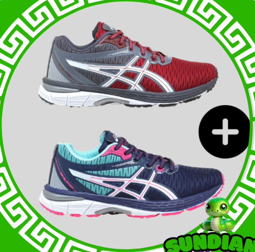 2 PARES Asics Revelation FEM + Masc COMPRE 1 LEVE 2