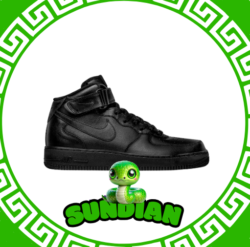 Nike Air Force 1 Mid Preto