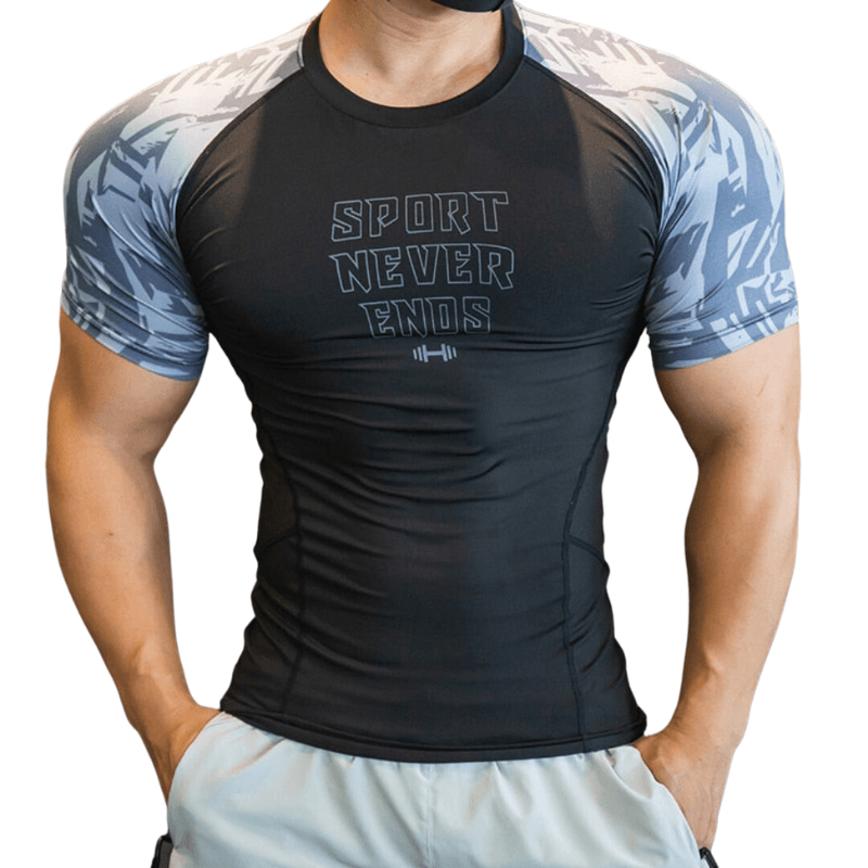 Camiseta Esportiva Masculina de Compressão - Frete Grátis + Brinde- SNE - Sundian