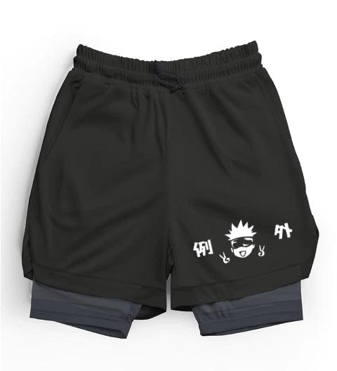 Shorts Compressão 2 em 1 - BLACK TOON Frete Grátis + Brinde - Sundian