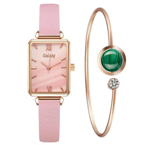 Seraphina Rectangular Watch and Bracelet 