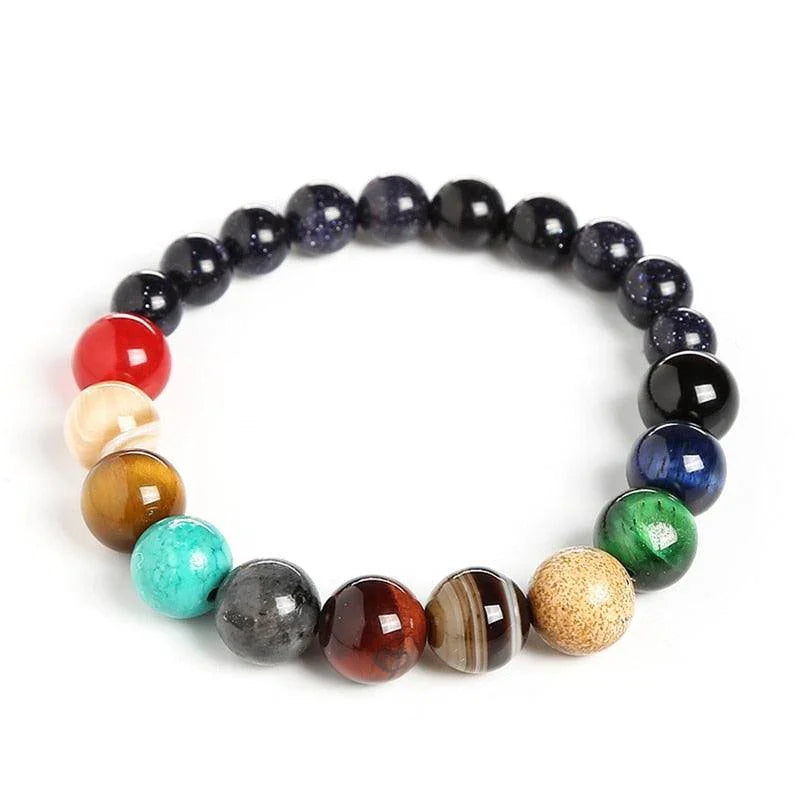 Pulsera con 12 Piedras Naturales - Universo