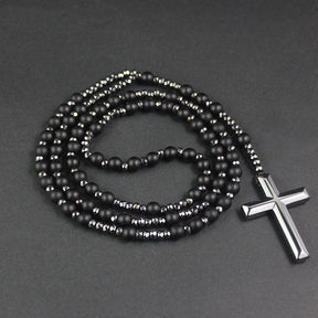 Natural stone rosary - Black Rosary