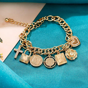Pulsera ajustable con colgantes - Charme Lux