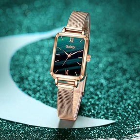 Seraphina Rectangular Watch and Bracelet 